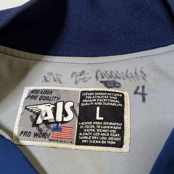 Mahoning Valley Scrapper Baseball AIS Jacket L Pro Worn Vintage MILB MLB US Made - Picture 9 of 10